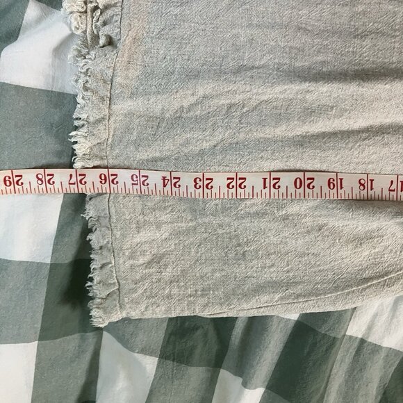 Umgee Blouse Womens XL Linen Cotton Boho Tunic Neutral Minimalist - Picture 6 of 7